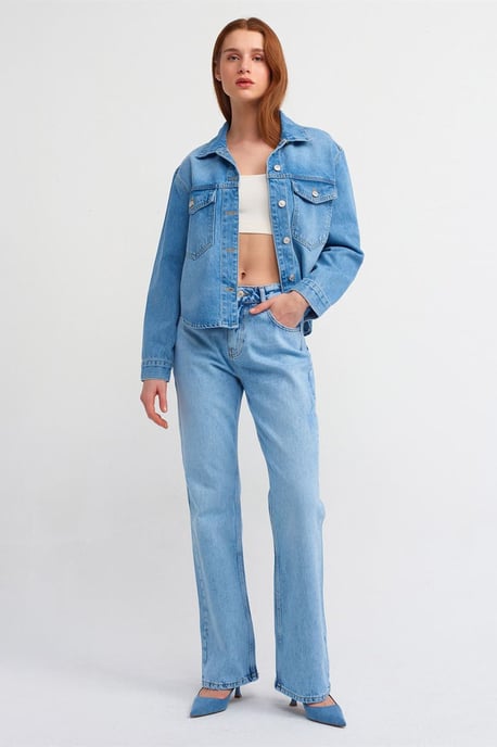Damen Baumwoll-Denim-Hemd - Image 3