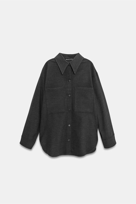 Übergroßes Langarm-Strick-Overshirt - Image 5