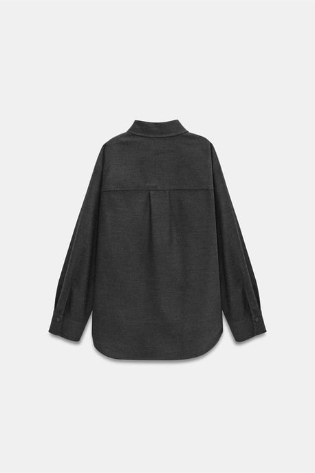 Übergroßes Langarm-Strick-Overshirt - Image 6