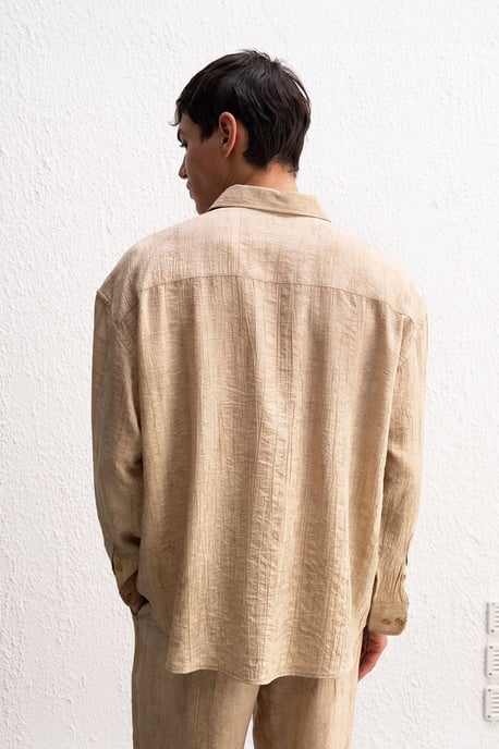 Herren Relaxed Fit Langarmhemd - Image 4