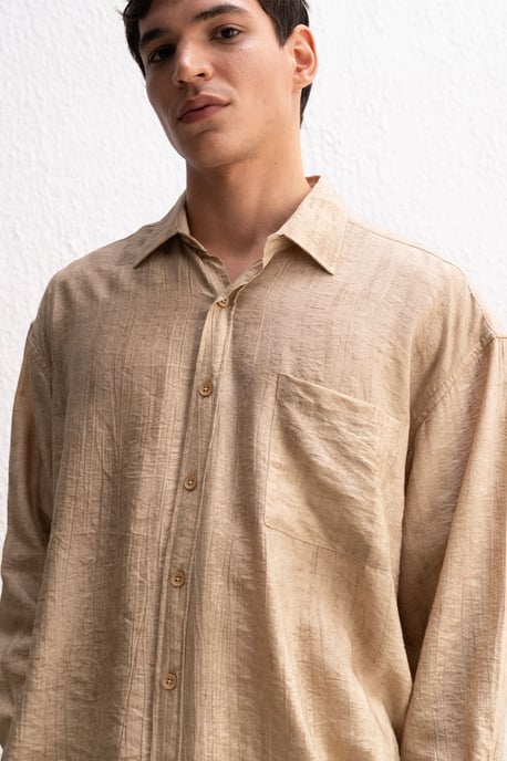 Herren Relaxed Fit Langarmhemd - Image 5