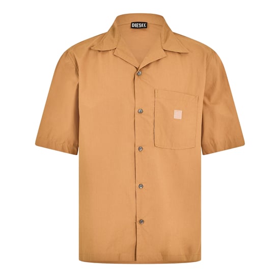 Diesel - "Cuban" Hemd für Herren, Hals Kerbe, Regulär (Braun) - Image 2