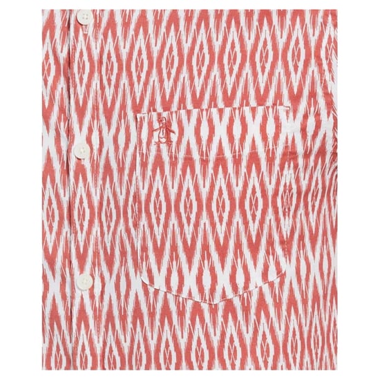 Original Penguin - Hemd für Herren, Regulär, kurzärmlig (Mineral Rot) - Image 3