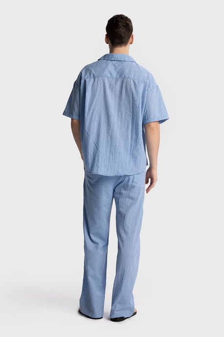 Herren Relaxed Fit Kurzarmhemd - Image 3