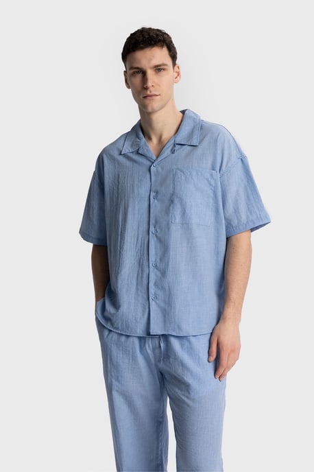 Herren Relaxed Fit Kurzarmhemd - Image 4
