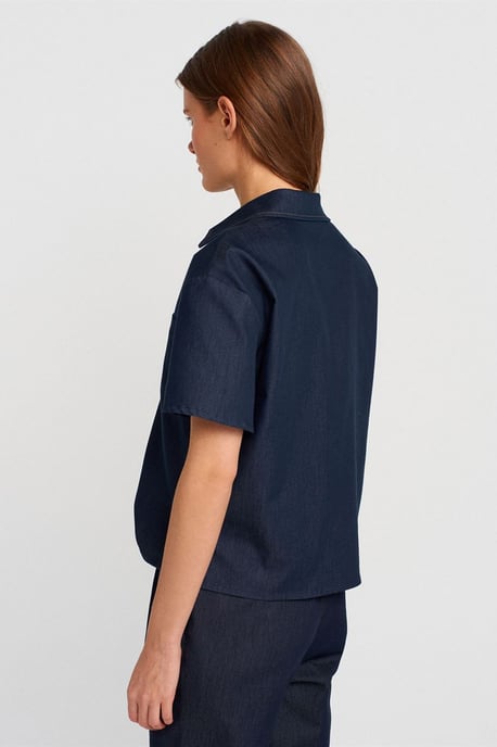 Damen Leinen-Mischgewebe Kurzarmshirt - Image 2