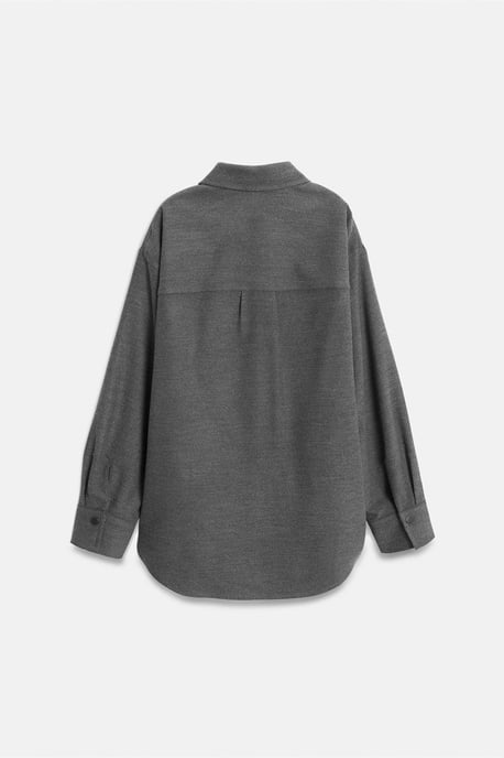 Übergroßes Langarm-Strick-Overshirt - Image 2