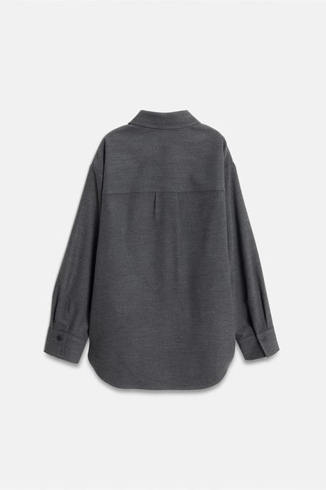 Übergroßes Langarm-Strick-Overshirt - Image 6