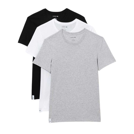 Lacoste - "Essentials" T-Shirt für Herren, Rundhalsausschnitt, Regulär (3er-Pack) (Weiß/Silber/Schwarz) - Image 2