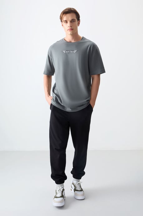 Überdimensioniertes Baumwoll-Logo-T-Shirt - Image 2