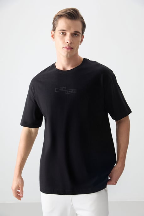 Übergroßes bedrucktes Baumwoll-T-Shirt - Image 1