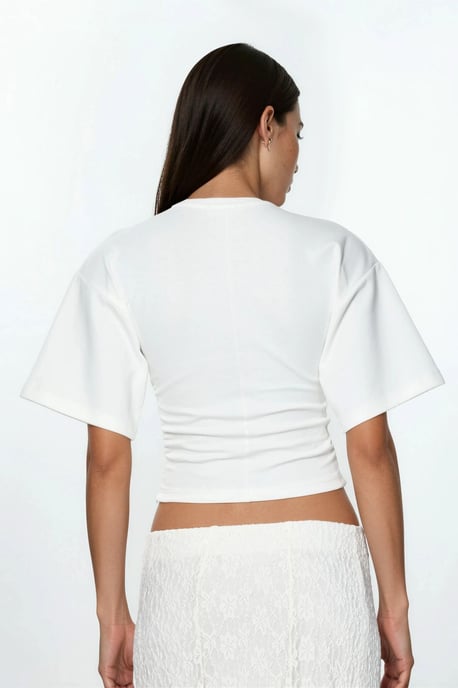 Rundhals Baumwoll-Lycra T-Shirt - Image 3