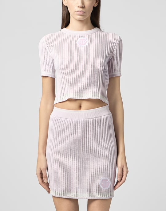 Knitted Sexy Pure Fit T-Shirt - Image 2