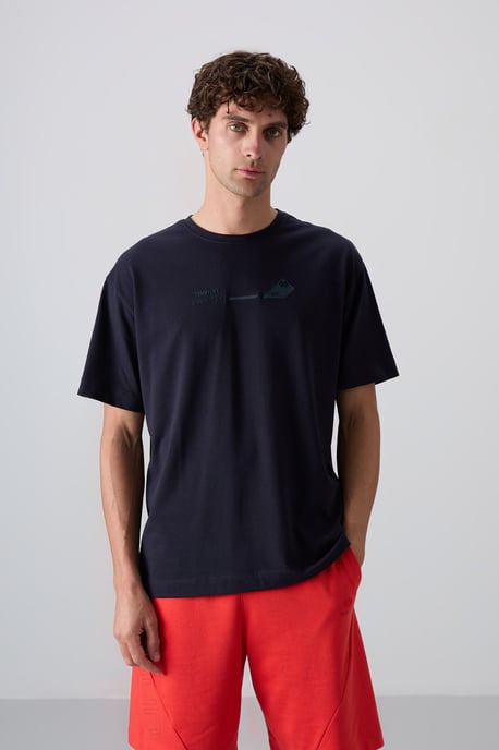 Übergrößen Baumwoll-Polyester Rundhalsausschnitt T-Shirt - Image 1