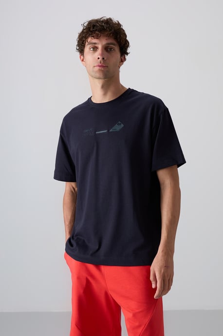 Übergrößen Baumwoll-Polyester Rundhalsausschnitt T-Shirt - Image 2