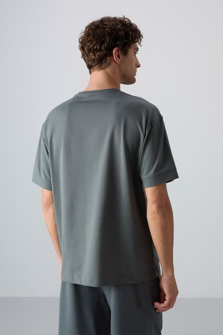 Übergröße Bedrucktes Rundhals-T-Shirt - Image 6