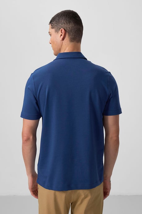 Herren Baumwolle Elasthan Polo T-Shirt - Image 6