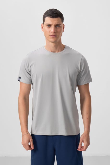 Herren Baumwoll-Elastan Rundhals T-Shirt - Image 5