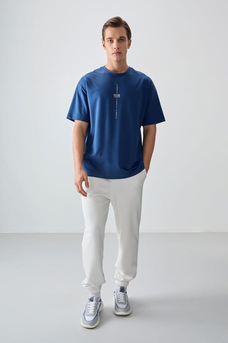 Übergröße Bedrucktes Rundhals-T-Shirt - Image 3