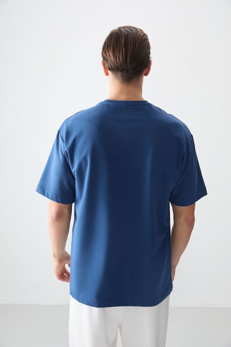 Übergröße Bedrucktes Rundhals-T-Shirt - Image 5