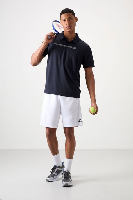 Herren Polo-Kragen Knopf-T-Shirt - Image 2