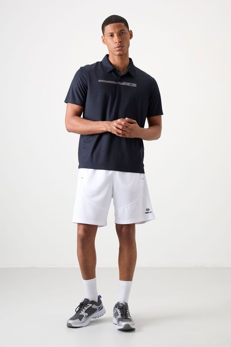 Herren Polo-Kragen Knopf-T-Shirt - Image 4