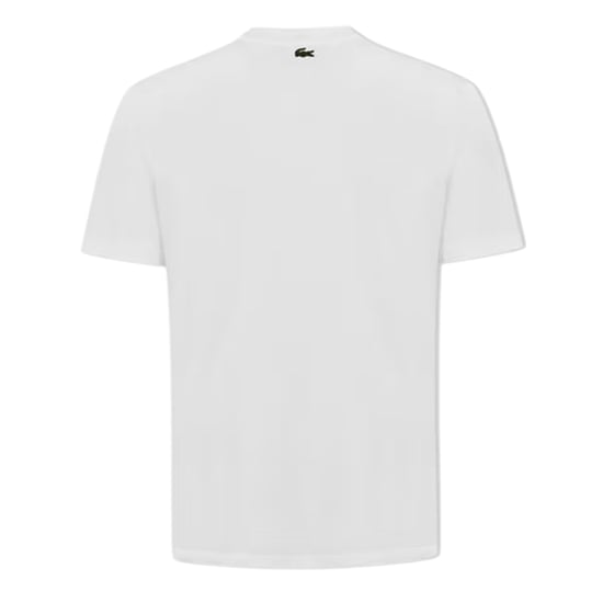 Lacoste - T-Shirt für Herren, Baumwollmischung, Übergroß, kurzärmlig (Weiß) - Image 2