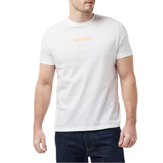Lacoste - T-Shirt für Herren, Baumwollmischung, Übergroß, kurzärmlig (Weiß) - Image 3