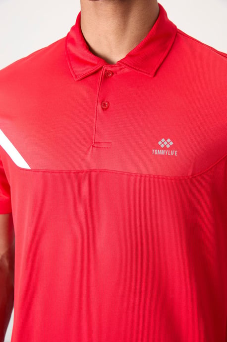 Herren Polo-Kragen Kurzarm T-Shirt - Image 3
