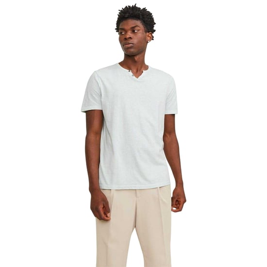 Jack And Jones - T-Shirt für Herren, Geteilter Halsausschnitt, kurzärmlig (Hellblau) - Image 1