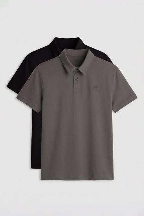 Herren-Polohemd aus Baumwollmischung - Image 1