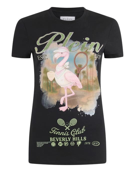 Sexy Pure Fit T-Shirt Tennis Club Strass - Image 1