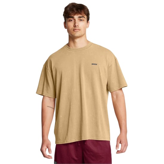 Under Armour - T-Shirt für Herren, Logo, Gewaschen, Übergroß (Braun) - Image 1