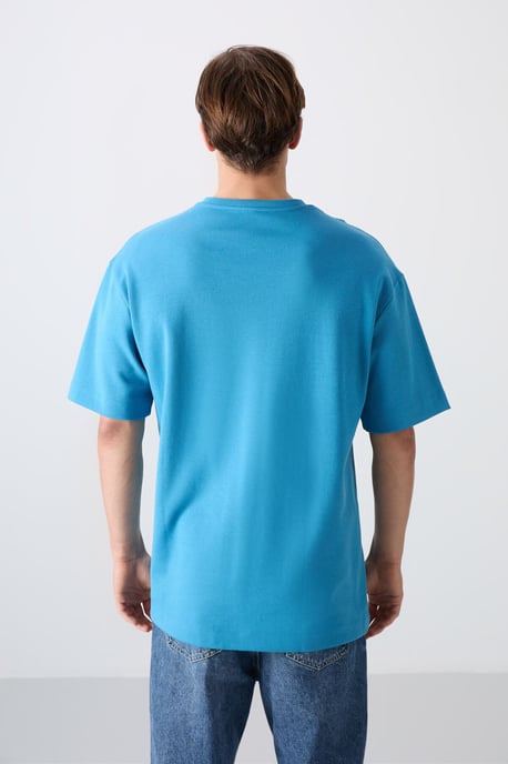 Übergröße Bedrucktes Rundhals-T-Shirt - Image 5