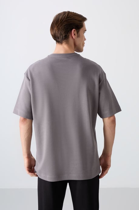 Überdimensionales Baumwoll-Mix Logo T-Shirt - Image 6