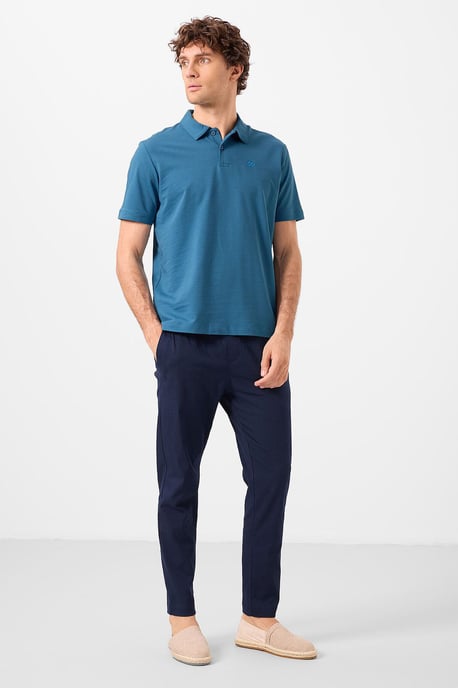 Herren Baumwoll-Elastan Polo-Shirt - Image 3