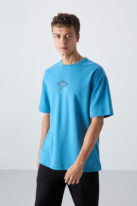 Übergrößen Baumwoll-Mix Logo T-Shirt - Image 1