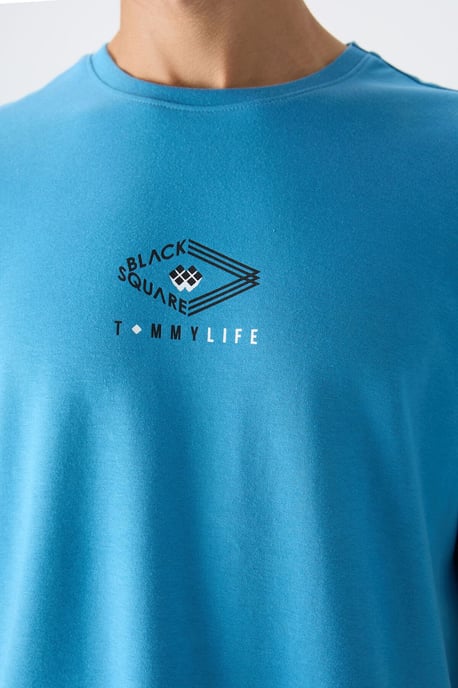 Übergrößen Baumwoll-Mix Logo T-Shirt - Image 2