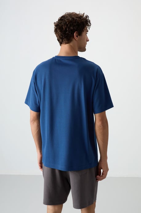 Übergröße Bedrucktes Rundhals-T-Shirt - Image 5