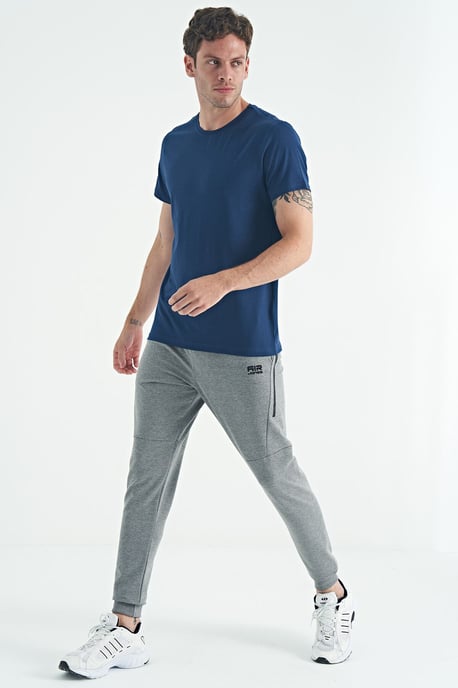 Herren Baumwoll-Elasthan Rundhals-T-Shirt - Image 3