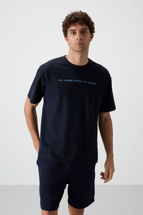 Oversized Rundhals T-Shirt mit Print - Image 4