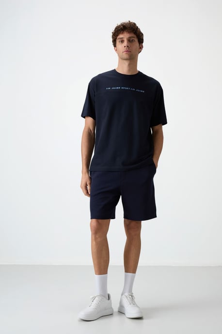 Oversized Rundhals T-Shirt mit Print - Image 5