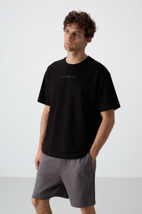 Übergröße Bedrucktes Rundhals-T-Shirt - Image 4