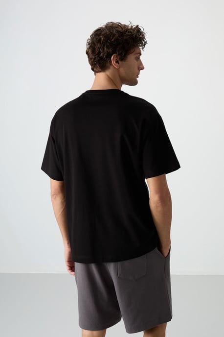Übergröße Bedrucktes Rundhals-T-Shirt - Image 5