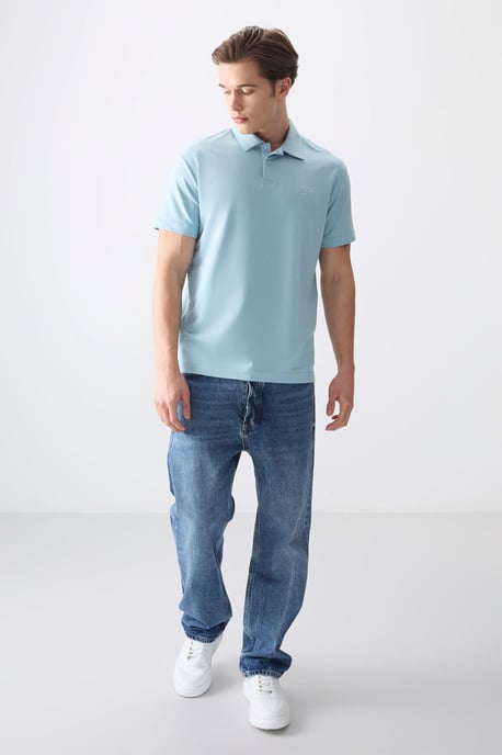 Übergroßes Polokragen-T-Shirt - Image 2