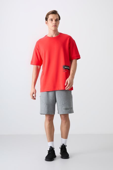 Übergrößen Baumwollmischung Rundhalsausschnitt T-Shirt - Image 2
