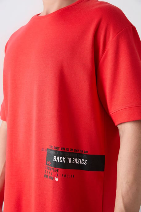 Übergrößen Baumwollmischung Rundhalsausschnitt T-Shirt - Image 3