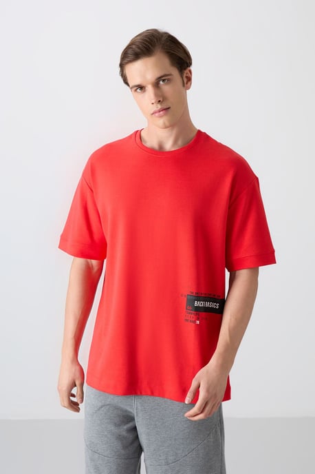 Übergrößen Baumwollmischung Rundhalsausschnitt T-Shirt - Image 5