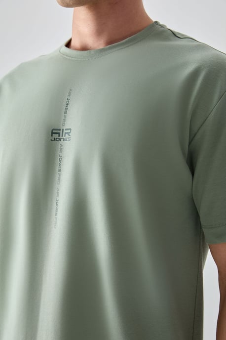 Übergröße Bedrucktes Rundhals-T-Shirt - Image 2
