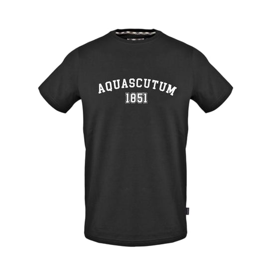 Aquascutum - T-Shirt für Herren, Rundhalsausschnitt (Schwarz) - Image 1